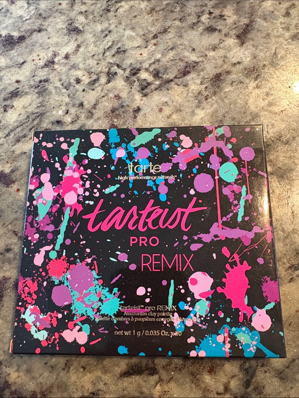 Tarte tartiest Pro Black Eyeshadow Palette with Pink, Teal & Purple Splatter
